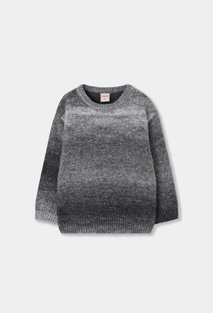Maglione bambino grigio sfumato