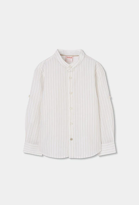 Linen striped shirt for child