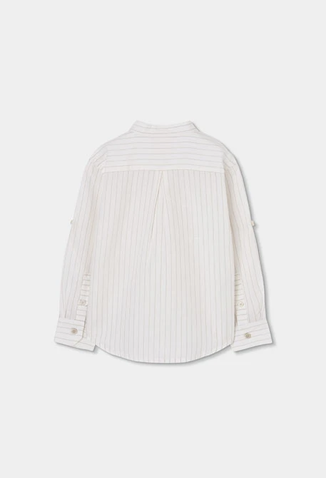 Chemise enfant en lin rayée