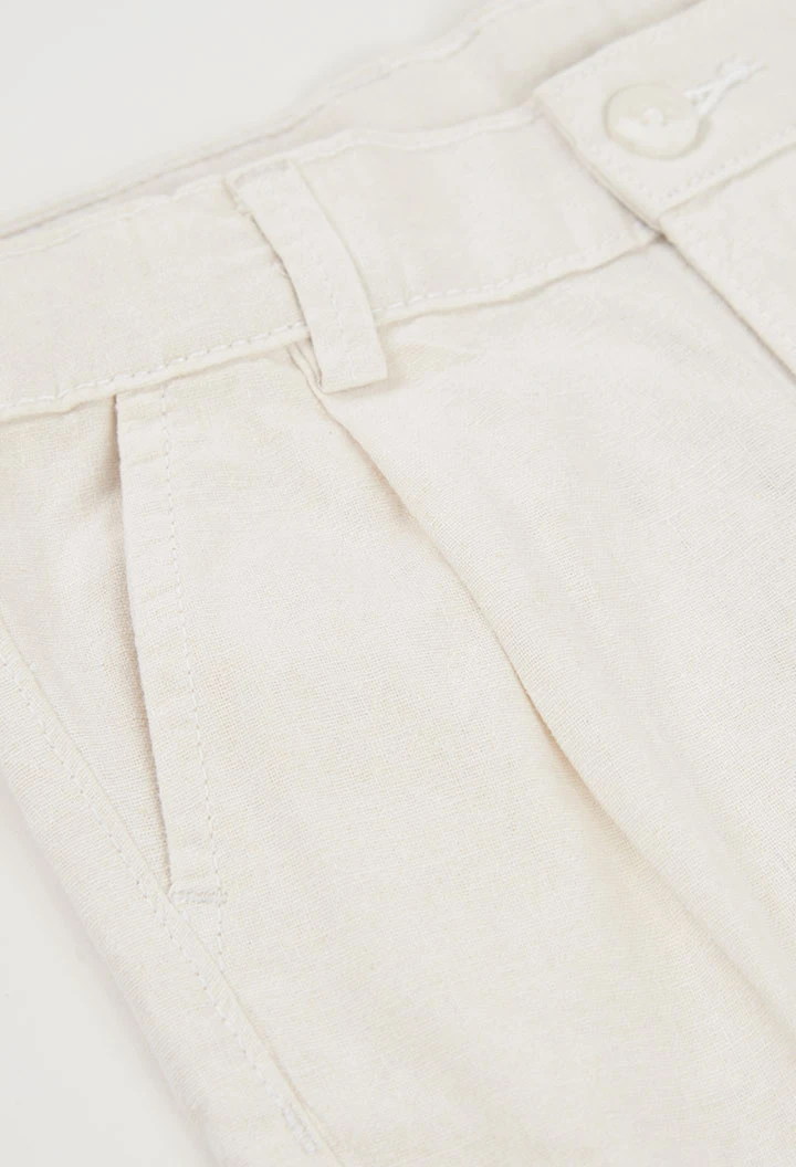 White linen trousers for boy