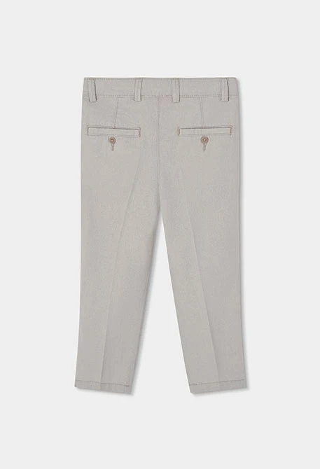 Jungen Leinenhose grau