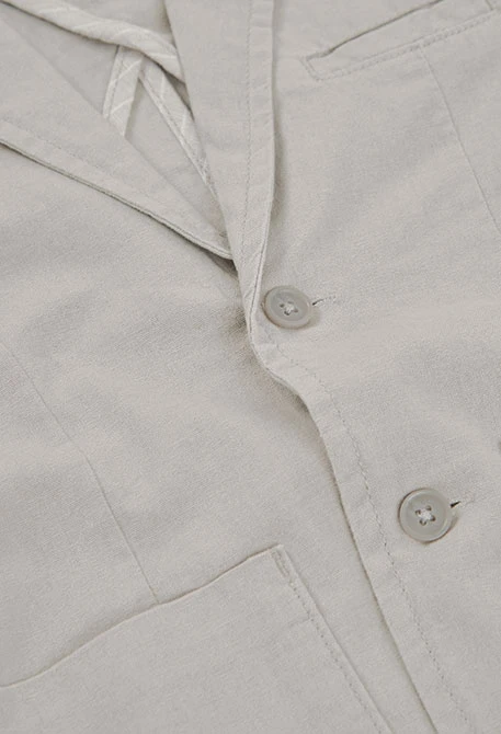 Kinderjacke aus grauem Leinen