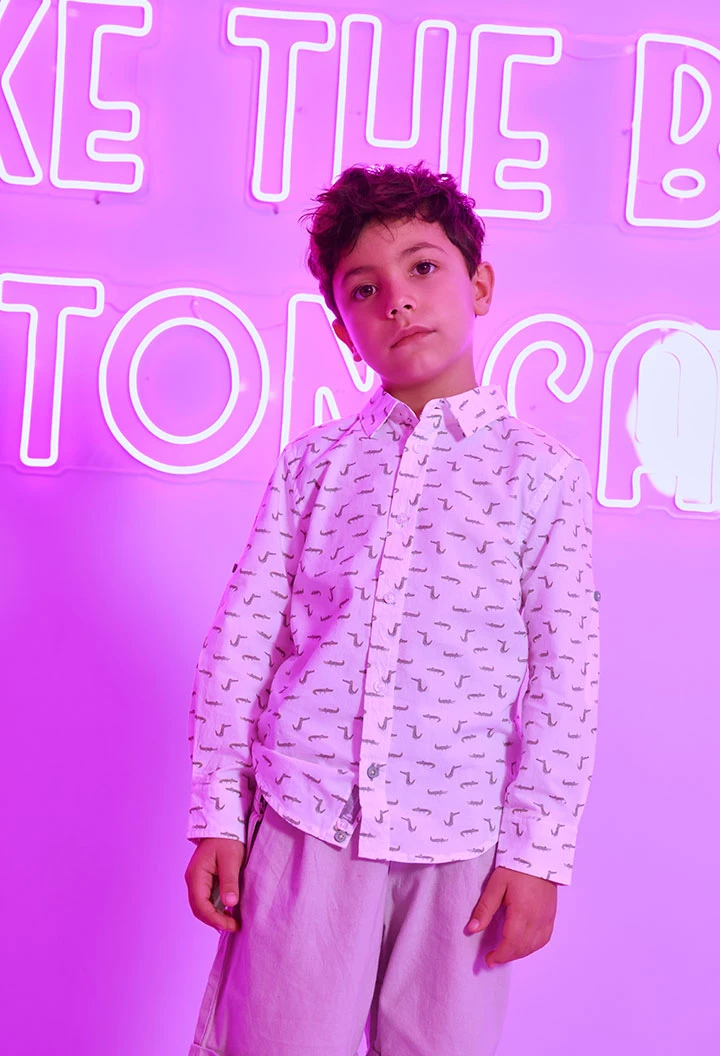 Grey linen braces Bermuda shorts