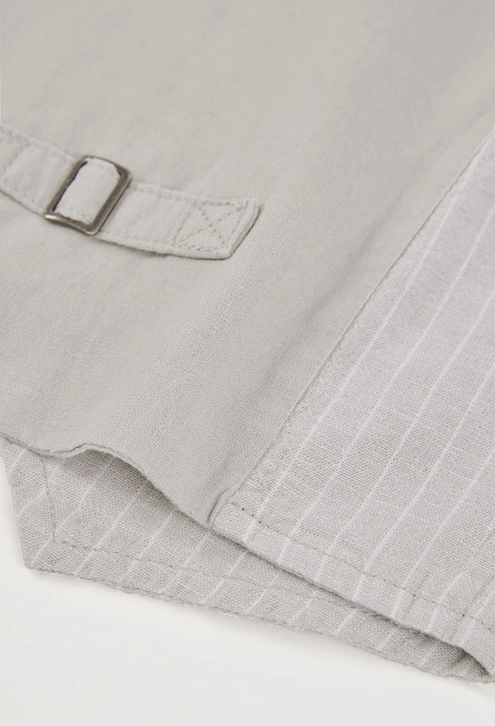 Gilet bambino lino rigato