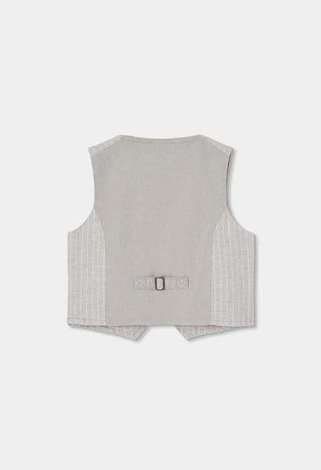 Striped linen child?s waistcoat