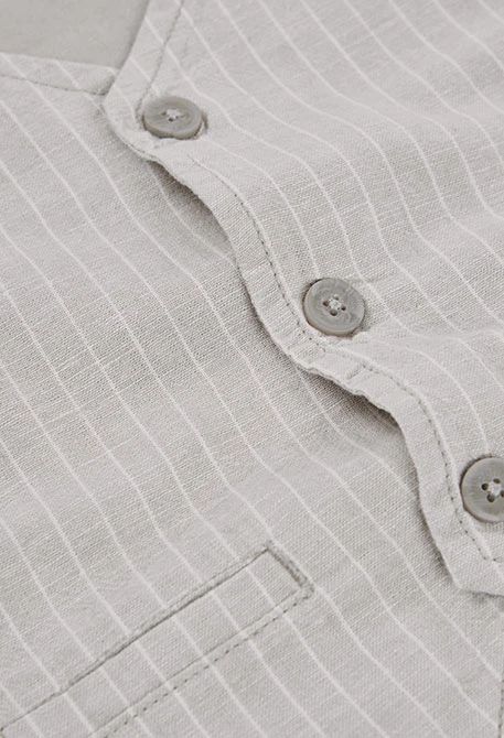 Gilet bambino lino rigato