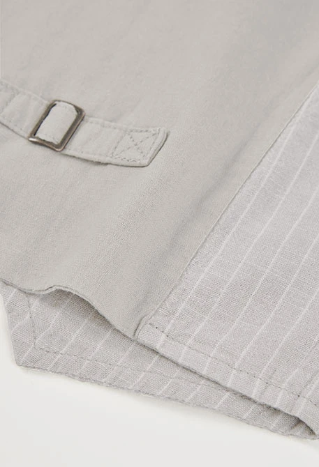 Gilet bambino lino rigato