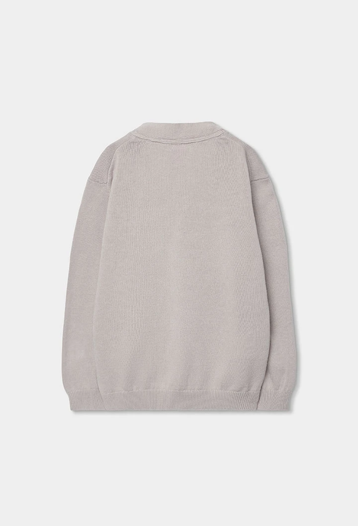 Gilet en maille beige pour garçon