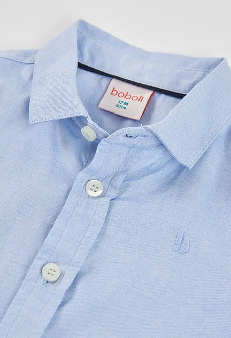 Blue sky long sleeve Oxford shirt for boys