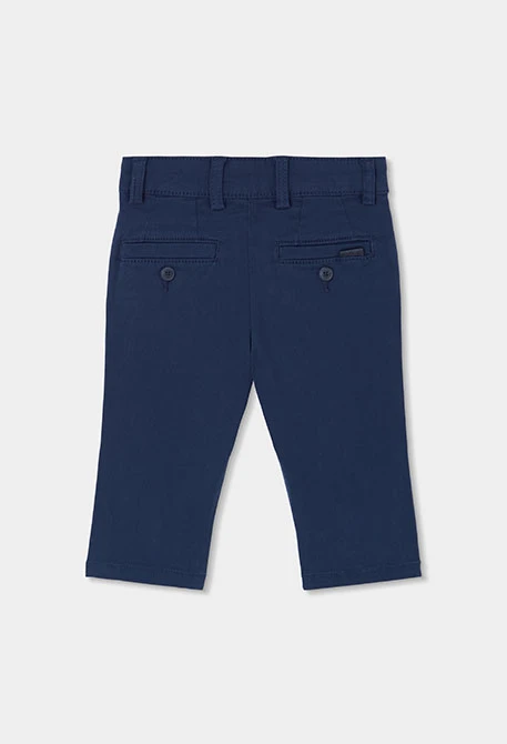 Elastische Satinhose für Jungen in Marineblau