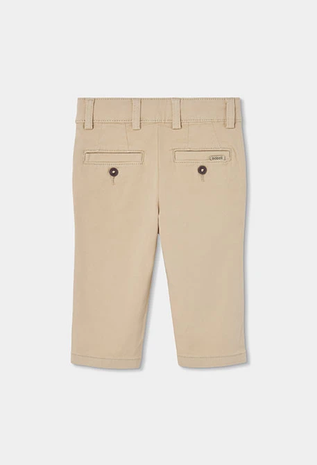 Elastische Satin-Hose für Jungen in Beige