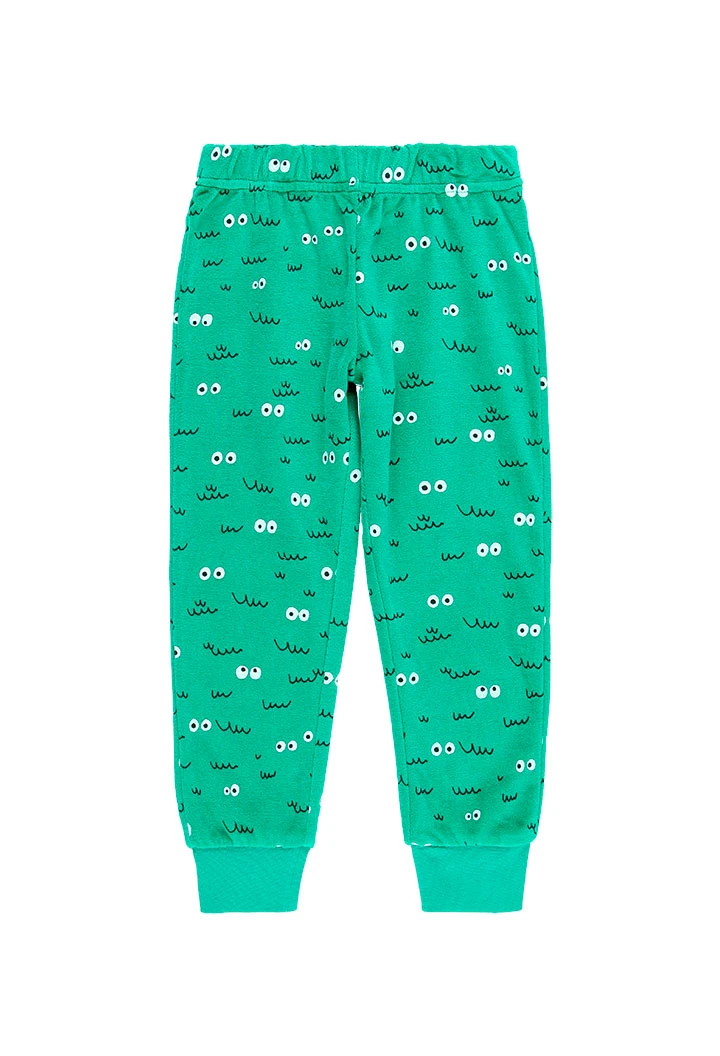 Schlafanzug velour für junge - organic
