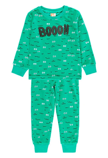 Pijama veludo para menino - orgânico