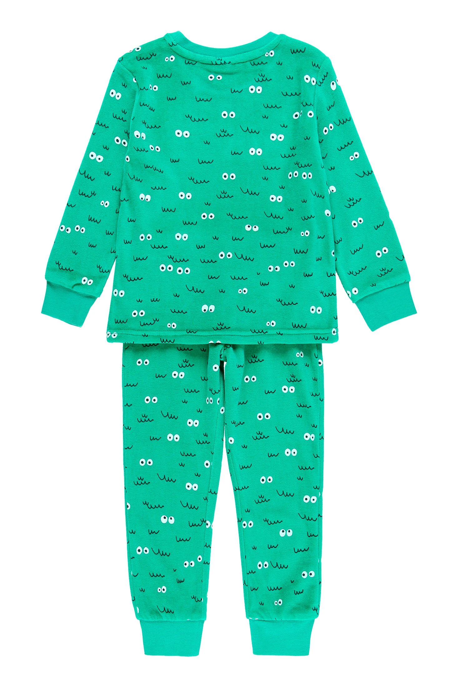 Pyjama Velours Garcon Vert