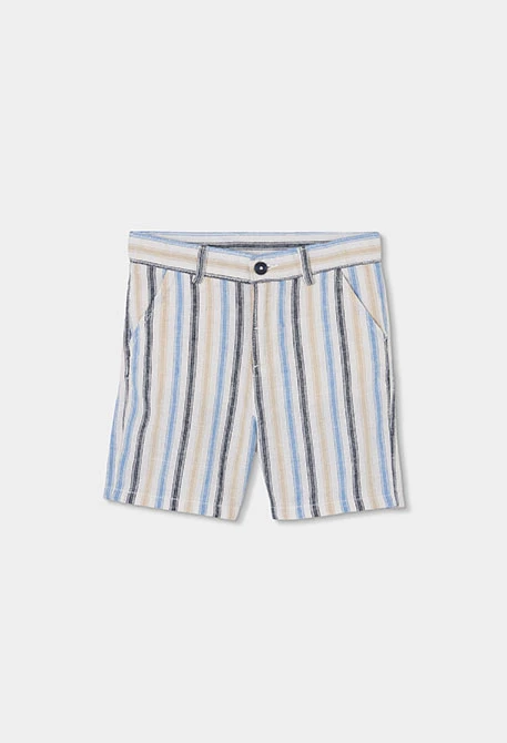 Bermuda lino rayas multicolor