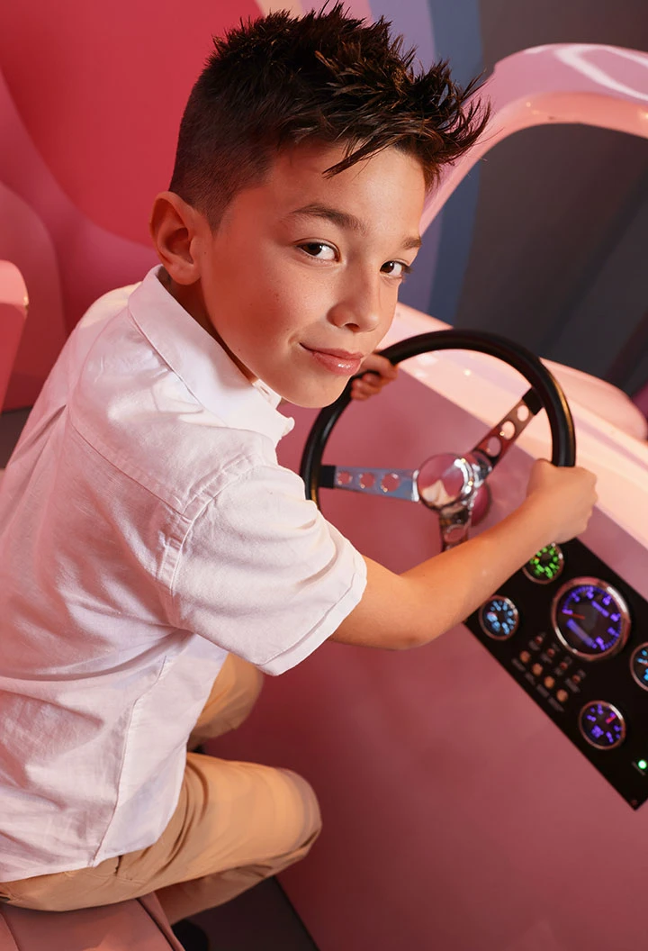 Chemise enfant lin blanc