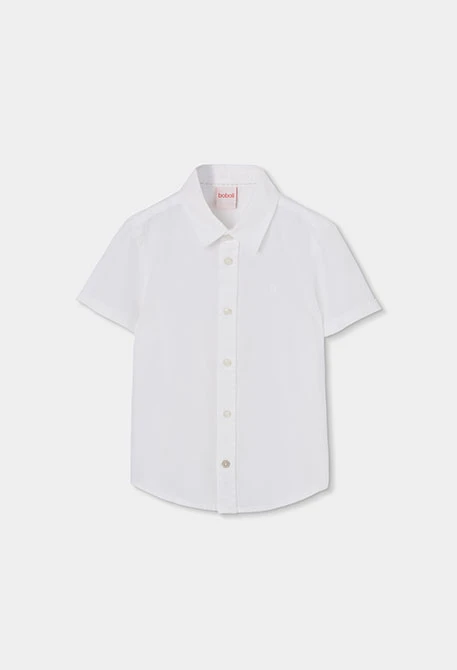 Chemise enfant lin blanc