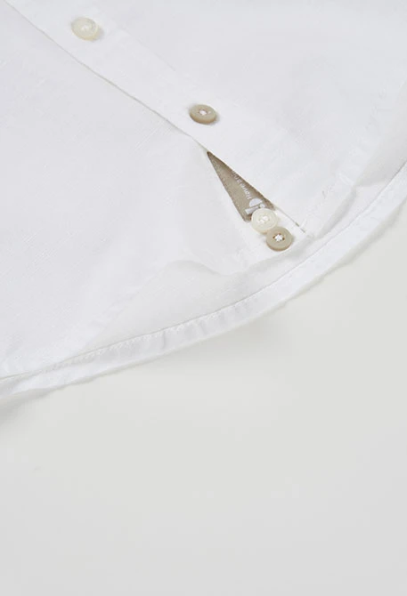Camicia bambino lino bianco