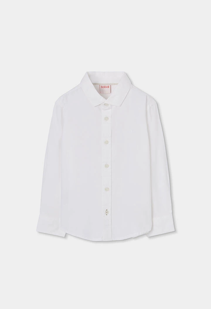 White oxford shirt for boy