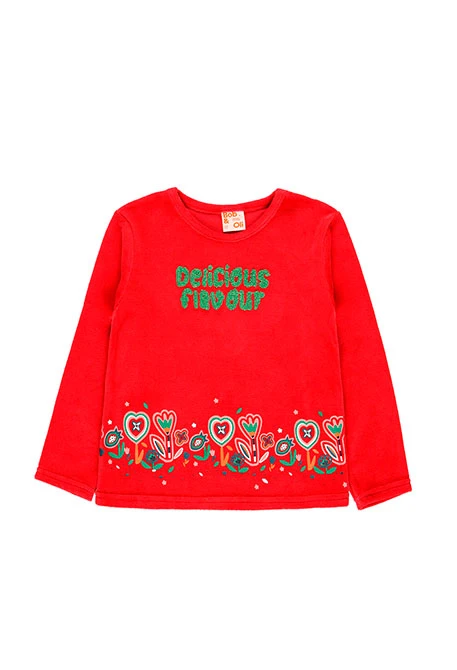 Schlafanzug velour für mädchen - organic