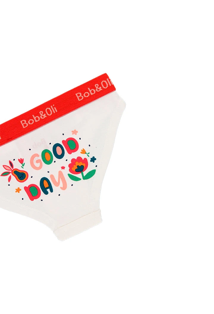 Pack 3 knickers for girl - organic
