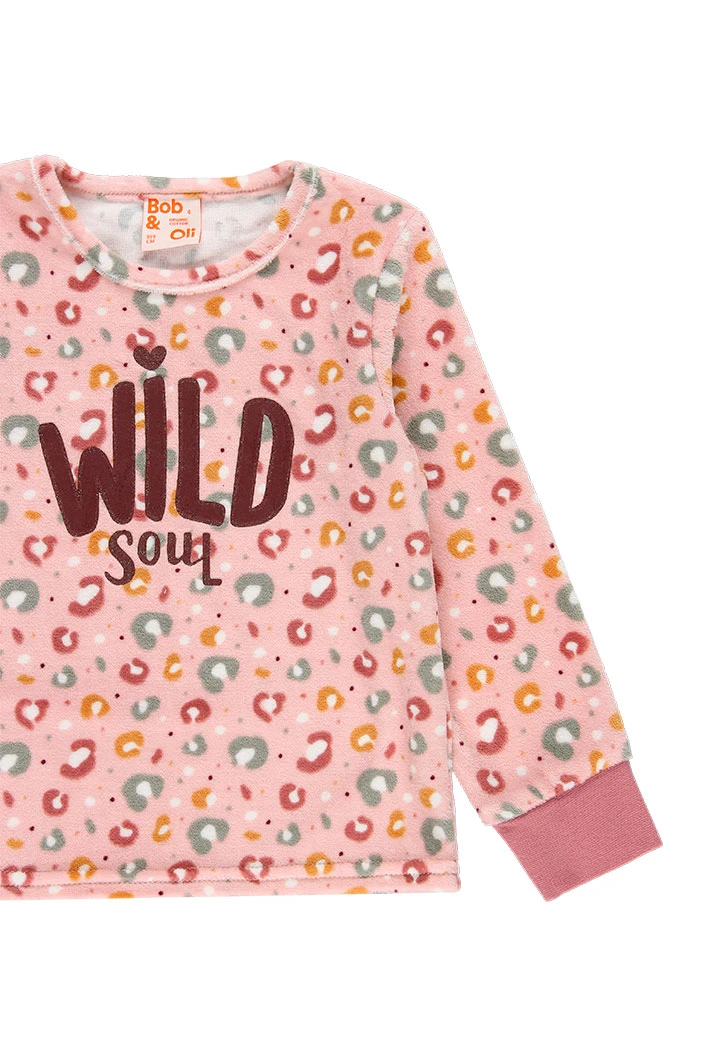 Pijama terciopelo de niña - orgánico