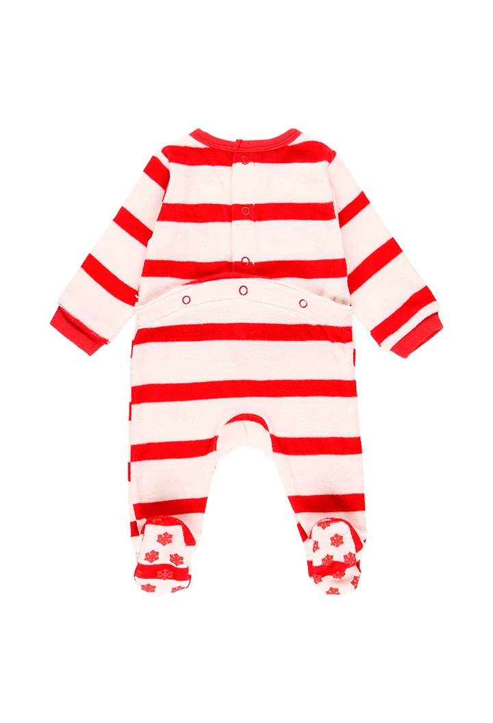 Velour play suit for baby - organic