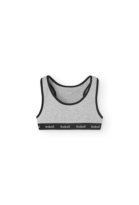 Pack 2 girl's tops in gray