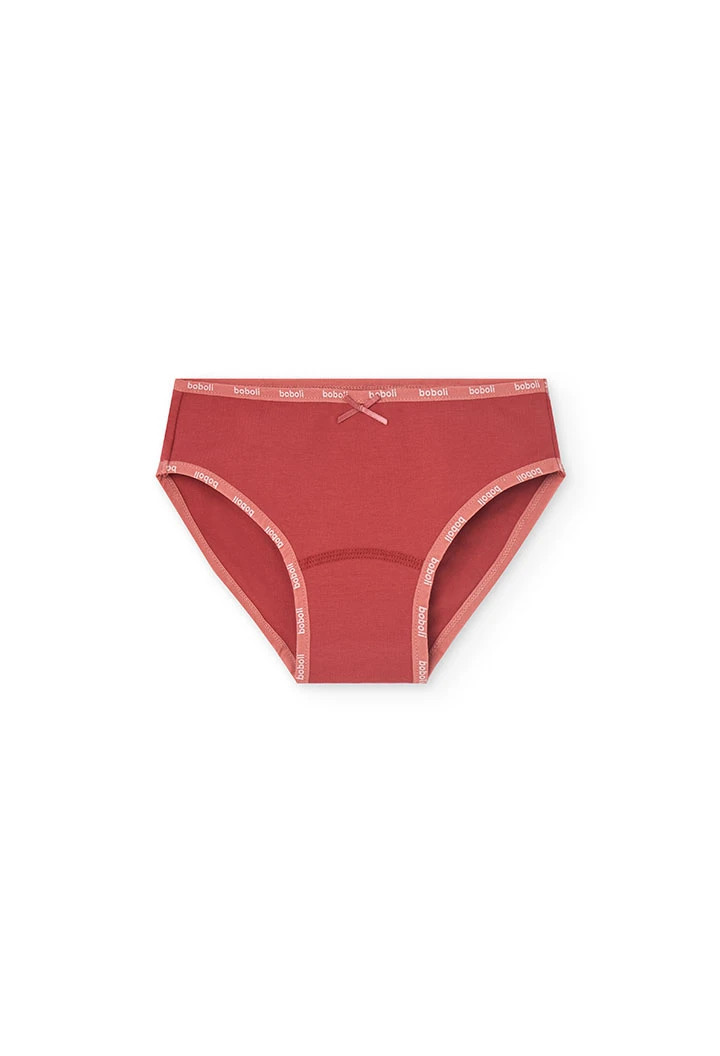 Confezione da 3 mutandine in maglia per bambina di colore rosa