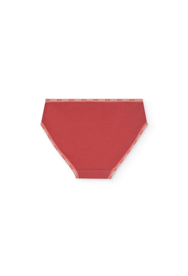 Confezione da 3 mutandine in maglia per bambina di colore rosa