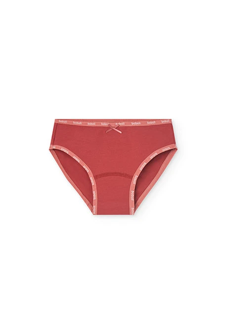 Pack de 3 braguitas de punto para niña en color rosa