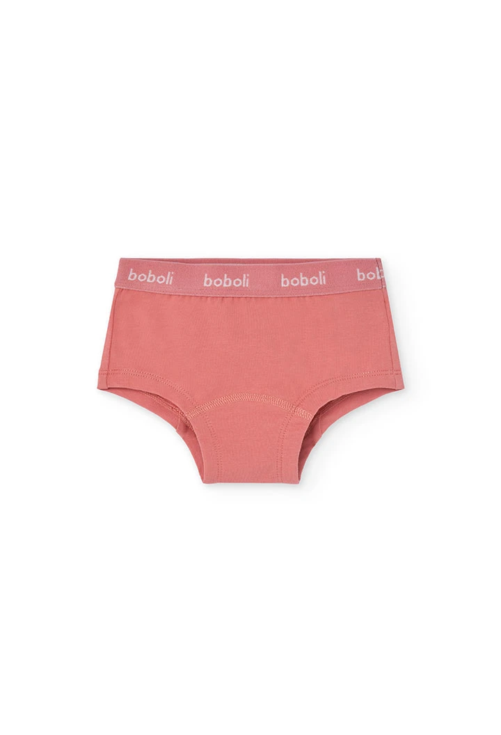 Pack of printed knit knickers for girls