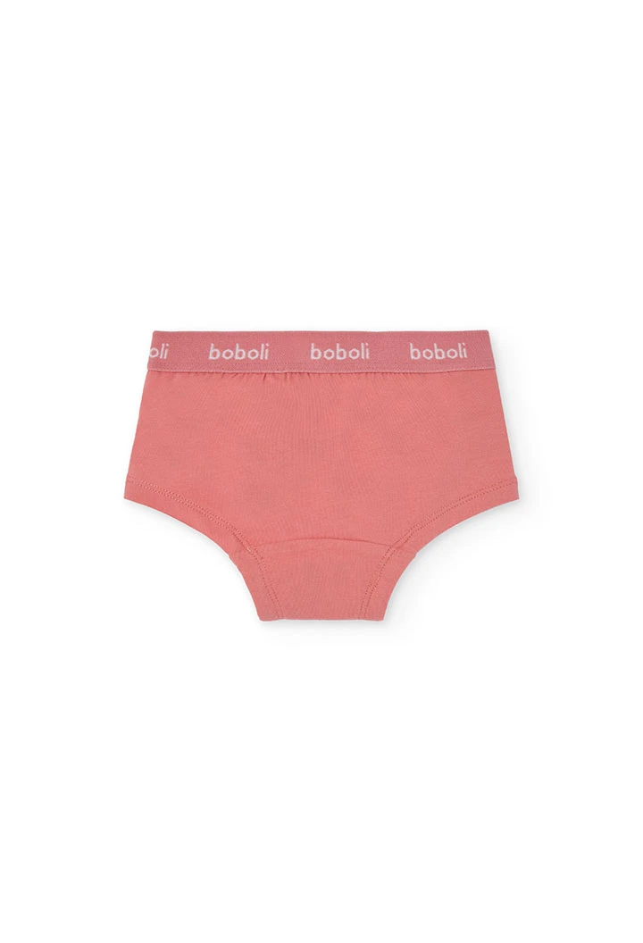 Pack of printed knit knickers for girls