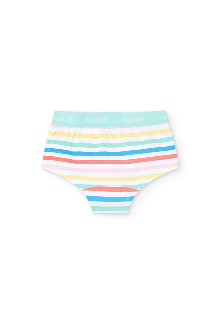 3er-Pack Mädchenstrickslips mit buntem Druck