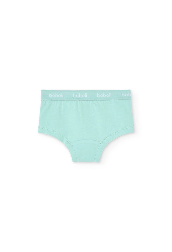 Pack of 3 girls knitted briefs with colourful print
