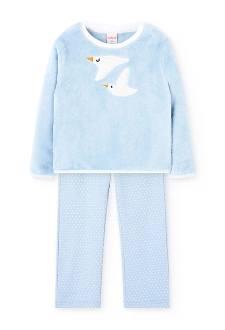 Blue velvet girl´s pyjamas