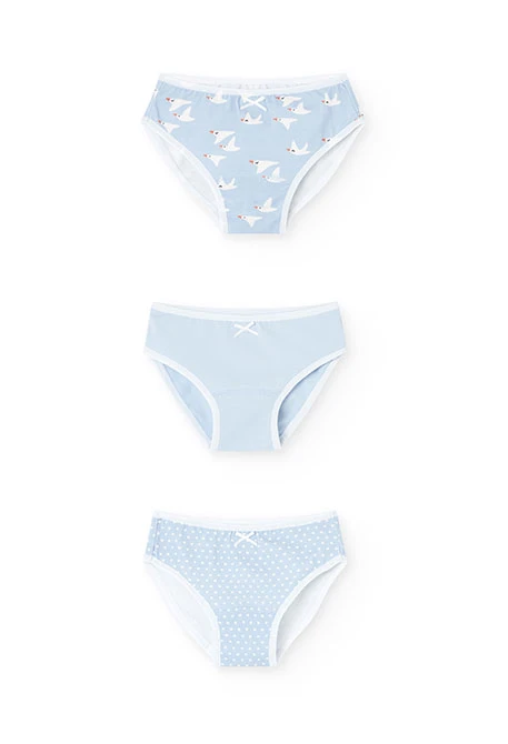 Pack de culottes bleu ciel