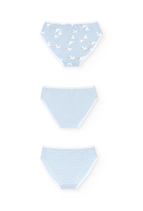 Pack de cuecas azul celeste