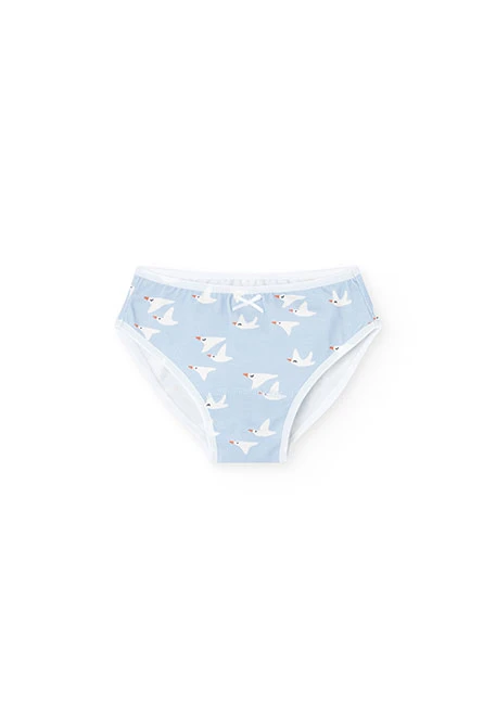Pack of light blue knickers