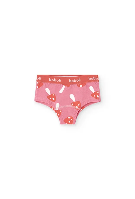 Lot de 3 culottes à rayures roses et rouges