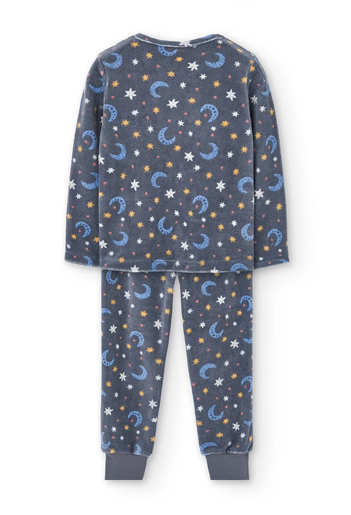 Velvet stars and moons girl´s pyjamas