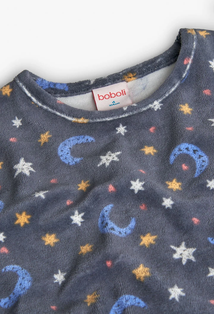 Velvet stars and moons girl´s pyjamas