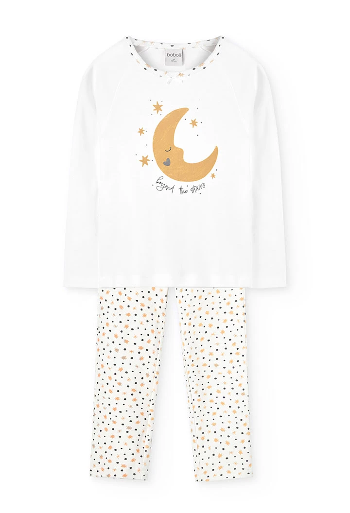 Pigiama bambina luna e stelle