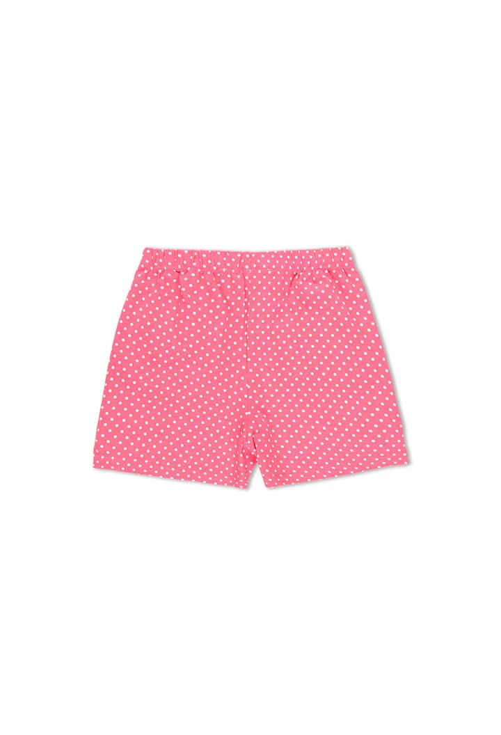 Pyjama en tricot a petits pois pour fille