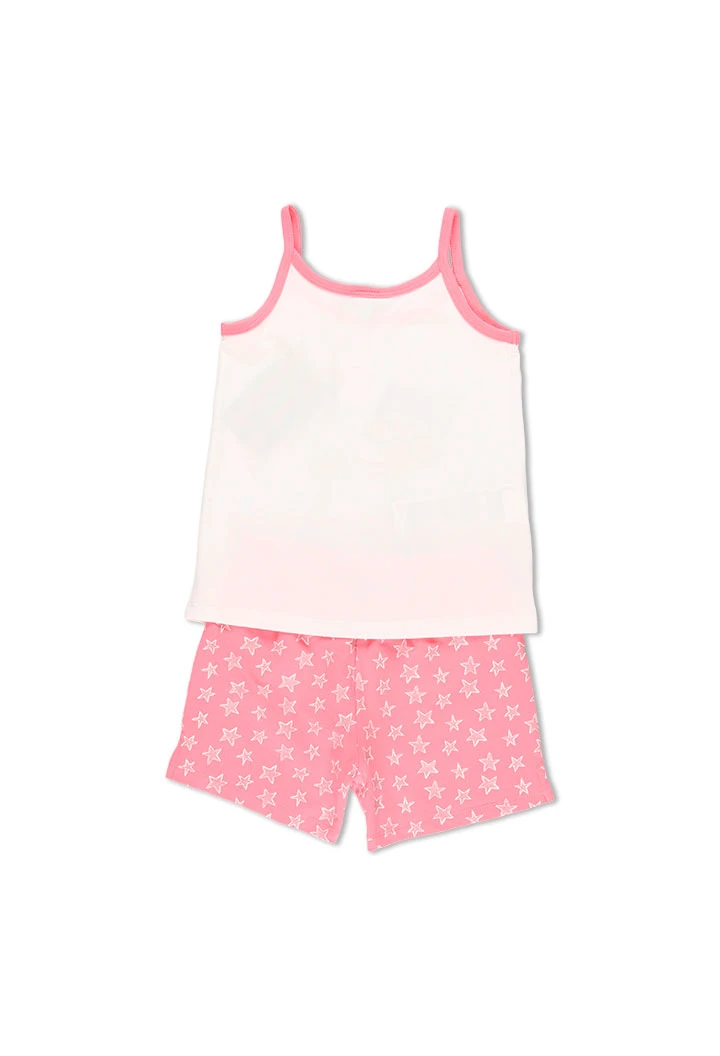 Pyjama en tricot à bretelles pour fille