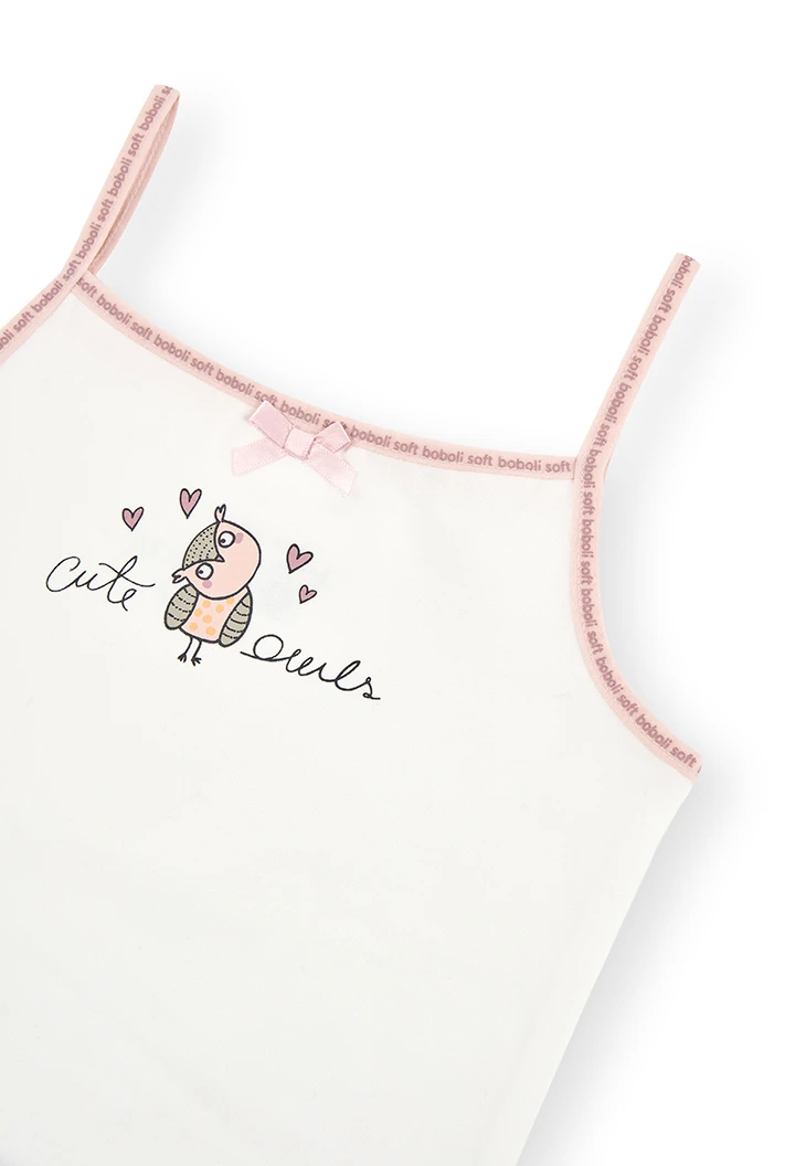Pack de 2 t-Shirts à bretelles pour fille