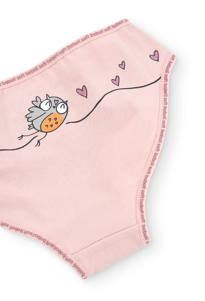 Pack de 3 culottes coeurs pour fille