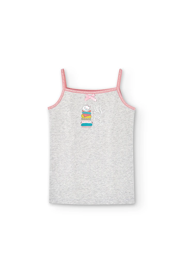 Pack de 2 t-Shirts à bretelles pour fille