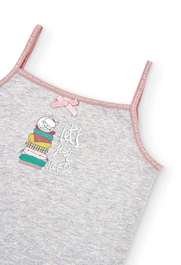 Pack de 2 t-Shirts à bretelles pour fille