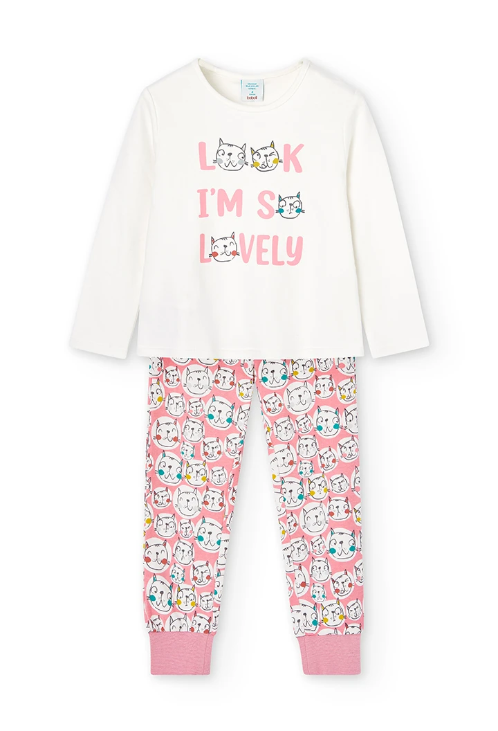 Pyjama bi matiere pour fille